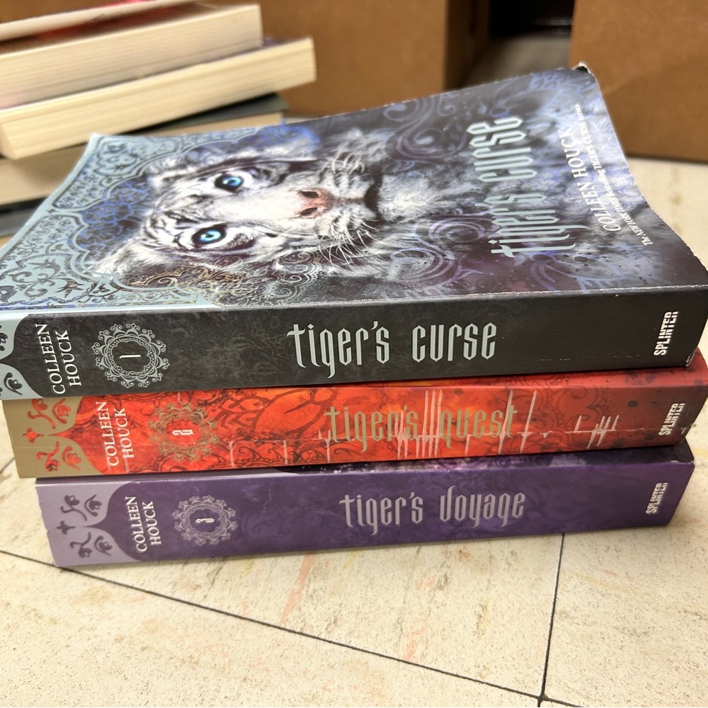 * Tiger Saga Young Adult Romance Series by Colleen Houck Books 1-3 quest voyage